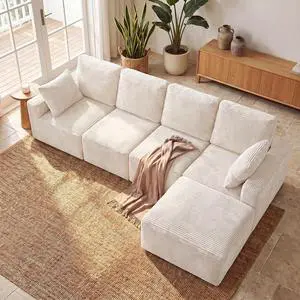 Sectional Couches for Living Room, Modern Boneless Couch with Deep Seat, Upholstered Cloud Sofa, No Assembly Required (Beige, Linear Sofa) Sectional Couches for Living Room, Modern Boneless Couch with Deep Seat, Upholstered Cloud Sofa, No Assembly Required (Beige, Linear Sofa)