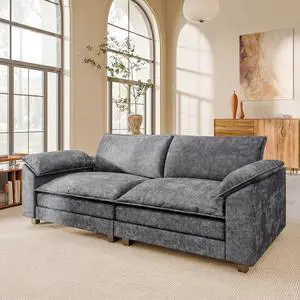 Modern Loveseat Sofa Chenille Cloud Couch with Deep Seat Sofa with Double-Layer Cushion, Modular Recliner for Living Room Apartment Office, Small Spaces (Light Grey-5, Loveseat Sofa) Modern Loveseat Sofa Chenille Cloud Couch with Deep Seat Sofa with Double-Layer Cushion, Modular Recliner for Living Room Apartment Office, Small Spaces (Light Grey-5, Loveseat Sofa)