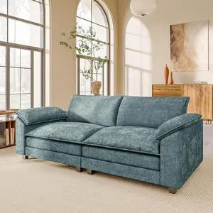 Modern Loveseat Sofa Chenille Cloud Couch with Deep Seat Sofa with Double-Layer Cushion, Modular Recliner for Living Room Apartment Office, Small Spaces (Dark Blue-2, Loveseat Sofa) Modern Loveseat Sofa Chenille Cloud Couch with Deep Seat Sofa with Double-Layer Cushion, Modular Recliner for Living Room Apartment Office, Small Spaces (Dark Blue-2, Loveseat Sofa)