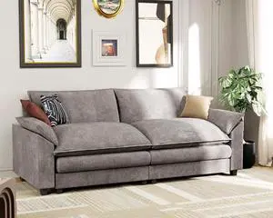 80" Loveseat Sofa,Deep Seat Love Seat,Comfy Chenille Couch Sleeper with Metal Frame,2-Seater Couches with Throw Pillows for Living Room and Bedroom (Gray, Loveseat) 80" Loveseat Sofa,Deep Seat Love Seat,Comfy Chenille Couch Sleeper with Metal Frame,2-Seater Couches with Throw Pillows for Living Room and Bedroom (Gray, Loveseat)