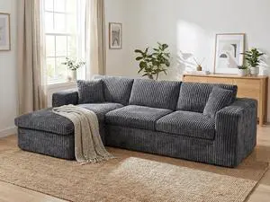 105" Boneless Couches for Living Room,Sectional Couches Modular Sofa with L-Shaped Chaise, Memory Foam Comfy Cloud Couch with Plush Corduroy Fabric, No Assembly Required, (Dark Grey) 105" Boneless Couches for Living Room,Sectional Couches Modular Sofa with L-Shaped Chaise, Memory Foam Comfy Cloud Couch with Plush Corduroy Fabric, No Assembly Required, (Dark Grey)