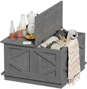 31.5" Lift Top Coffee Table with Storage, Square Coffee Tables for Living Room, Center Table with Hidden Storage Compartment, Modern Farmhouse Design (Gray Wash) 31.5" Lift Top Coffee Table with Storage, Square Coffee Tables for Living Room, Center Table with Hidden Storage Compartment, Modern Farmhouse Design (Gray Wash)