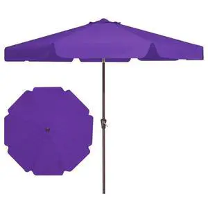 9 FT Patio Umbrella Outdoor, Table Umbrellas Market Umbrella w/Push Button Tilt/Crank, 8 Sturdy Ribs(Dark Purple) 9 FT Patio Umbrella Outdoor, Table Umbrellas Market Umbrella w/Push Button Tilt/Crank, 8 Sturdy Ribs(Dark Purple)