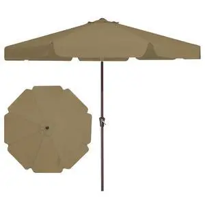 9 FT Patio Umbrella Outdoor, Table Umbrellas Market Umbrella w/Push Button Tilt/Crank, 8 Sturdy Ribs(Tan) 9 FT Patio Umbrella Outdoor, Table Umbrellas Market Umbrella w/Push Button Tilt/Crank, 8 Sturdy Ribs(Tan)
