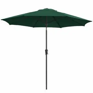 9FT Outdoor Patio Umbrella,Market Table Umbrella with 8 Fiberglass Ribs, Pool Umbrella with Tilt and Crank, UV Protection Lightweight & Wind-Resistant for Lawn, Garden, Deck and Backyard, Dark Green 9FT Outdoor Patio Umbrella,Market Table Umbrella with 8 Fiberglass Ribs, Pool Umbrella with Tilt and Crank, UV Protection Lightweight & Wind-Resistant for Lawn, Garden, Deck and Backyard, Dark Green