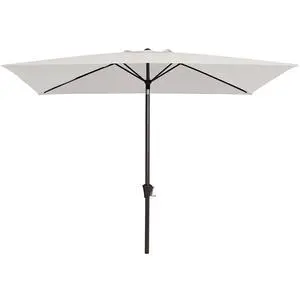 6.5x10ft Olefin Rectangular Patio Umbrella, Rectangle Outdoor Umbrellas with Auto Tilt Crank System, Market Table Umbrella UV Protection Fade-Resistant for Pool Deck Garden Yard, Foggy Gray 6.5x10ft Olefin Rectangular Patio Umbrella, Rectangle Outdoor Umbrellas with Auto Tilt Crank System, Market Table Umbrella UV Protection Fade-Resistant for Pool Deck Garden Yard, Foggy Gray