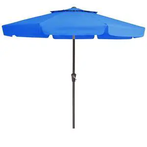 9' 2-Tiers Patio Umbrellas Outdoor Market Table Umbrella w/Push Button Tilt/Crank, 8 Sturdy Ribs, UV Protection Waterproof Sunproof(Royal Blue) 9' 2-Tiers Patio Umbrellas Outdoor Market Table Umbrella w/Push Button Tilt/Crank, 8 Sturdy Ribs, UV Protection Waterproof Sunproof(Royal Blue)