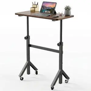 32'' Small Standing Desk Adjustable Heigh, Mobile Stand Up Desk with Wheels, Portable Rolling Desks for Walking Pad and Treadmill, Computer Laptop Desks for Home Office Space 32'' Small Standing Desk Adjustable Heigh, Mobile Stand Up Desk with Wheels, Portable Rolling Desks for Walking Pad and Treadmill, Computer Laptop Desks for Home Office Space