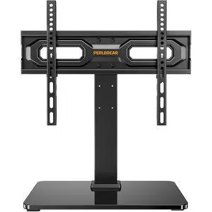 Tabletop TV Stand, Universal TV Stand for 2360 Inch LCD/LED/OLED TVs, Height-Adjustable TV Mount Stand with Tempered Glass Base & Cable Management, VESA 400x400mm, PGTVS02 Tabletop TV Stand, Universal TV Stand for 2360 Inch LCD/LED/OLED TVs, Height-Adjustable TV Mount Stand with Tempered Glass Base & Cable Management, VESA 400x400mm, PGTVS02