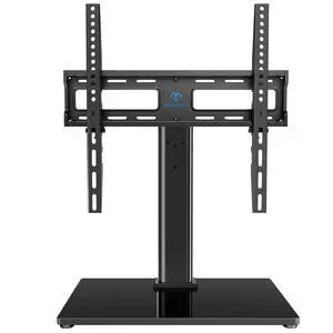 Universal Swivel TV Stand Legs for 24-60 inch LCD LED TVs, Height Adjustable Television Mount Stand with Tempered Glass Base, Universal VESA Mount 400×400mm, Holds up to 88lbs, PSTVS09 Universal Swivel TV Stand Legs for 24-60 inch LCD LED TVs, Height Adjustable Television Mount Stand with Tempered Glass Base, Universal VESA Mount 400×400mm, Holds up to 88lbs, PSTVS09