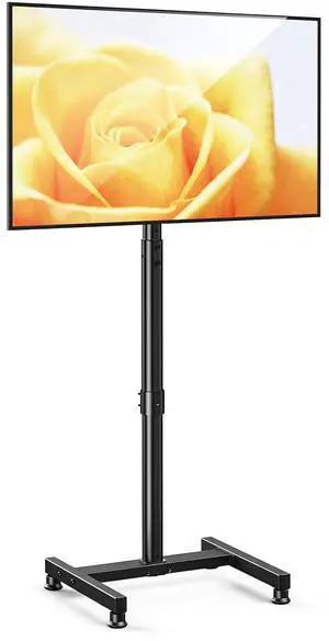 AM alphamount TV Floor Stand for 13-43 inch Flat/Curved TVs up to 44 lbs, 8 Level Height Adjustable Monitor Floor TV Stand with VESA 200x200, Portable TV Mount Stand for Living Room, Bedroom, Office AM alphamount TV Floor Stand for 13-43 inch Flat/Curved TVs up to 44 lbs, 8 Level Height Adjustable Monitor Floor TV Stand with VESA 200x200, Portable TV Mount Stand for Living Room, Bedroom, Office