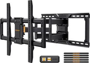 UL-Listed Full Motion TV Wall Mount for 4290 Inch TVs up to 150 lbs, Pre-Assembled TV Mount with Tool-Free Tilt, Swivel, Extension, Max VESA 600 x 400mm, 12/16/18/24 Wood Studs, PGLF16 UL-Listed Full Motion TV Wall Mount for 4290 Inch TVs up to 150 lbs, Pre-Assembled TV Mount with Tool-Free Tilt, Swivel, Extension, Max VESA 600 x 400mm, 12/16/18/24 Wood Studs, PGLF16