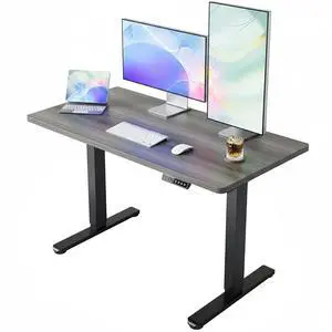 Electric Standing Desk, 40 x 24 Inch Height Adjustable Computer Desk with Storage Bag, 4 Height Memory Settings, Sit Stand Up Desk for Home Office, Grey Electric Standing Desk, 40 x 24 Inch Height Adjustable Computer Desk with Storage Bag, 4 Height Memory Settings, Sit Stand Up Desk for Home Office, Grey