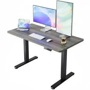 43 x 24 inch Electric Standing Desk Adjustable Height, 4 Memory Height Settings, Sit Stand Up Desk for Home Office & Computer Workstation, Grey 43 x 24 inch Electric Standing Desk Adjustable Height, 4 Memory Height Settings, Sit Stand Up Desk for Home Office & Computer Workstation, Grey