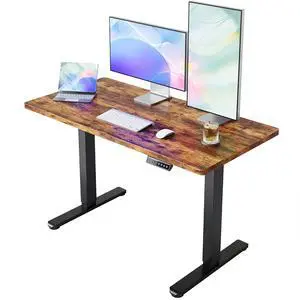 43 x 24 inch Electric Standing Desk Adjustable Height, 4 Memory Height Settings, Sit Stand Up Desk for Home Office & Computer Workstation, Rustic Brown 43 x 24 inch Electric Standing Desk Adjustable Height, 4 Memory Height Settings, Sit Stand Up Desk for Home Office & Computer Workstation, Rustic Brown