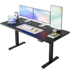 63x28 Inch Electric Standing Desk, Height Adjustable, Black | Smooth Home Office Desk, 176lbs Capacity with 4 Memory Presets & Headphone Hooks. Easy to assemble Computer Gaming desk 63x28 Inch Electric Standing Desk, Height Adjustable, Black | Smooth Home Office Desk, 176lbs Capacity with 4 Memory Presets & Headphone Hooks. Easy to assemble Computer Gaming desk