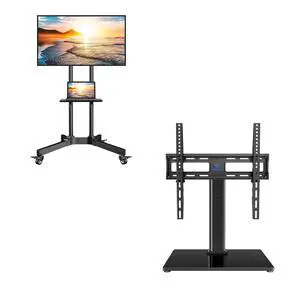 Rolling TV Stand for 32-85 Inch TVs Holds up to 132 Lbs Rolling TV Stand for 32-85 Inch TVs Holds up to 132 Lbs