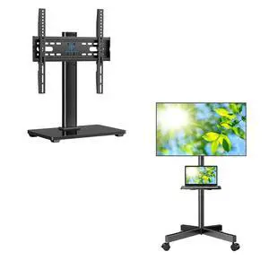 Mobile TV Stand for 23-60 Inch LCD LED Flat/Curved Panel Screen TVs Mobile TV Stand for 23-60 Inch LCD LED Flat/Curved Panel Screen TVs