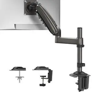 Single Monitor Arm, Adjustable Desk Mount for 13-34 inch Screens, Holds 19.8lbs, 22.44 inch Max Height, Full Motion Swivel Gaming Monitor Stand with VESA 75x75mm and 100x100mm Compatibility Single Monitor Arm, Adjustable Desk Mount for 13-34 inch Screens, Holds 19.8lbs, 22.44 inch Max Height, Full Motion Swivel Gaming Monitor Stand with VESA 75x75mm and 100x100mm Compatibility
