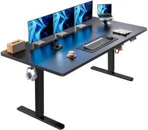 Electric Standing Desk, 71 x 35 inch Large Height Adjustable Table, Powerful Brushless Motor, 4 Memory Preset, Sit Stand Up Desk, Home Office Computer Table with Thick T-Shaped Frame Electric Standing Desk, 71 x 35 inch Large Height Adjustable Table, Powerful Brushless Motor, 4 Memory Preset, Sit Stand Up Desk, Home Office Computer Table with Thick T-Shaped Frame