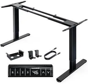 Electric Standing Desks Frame with 265 lbs Dual Motor,Thick T-Shaped Desk Legs Made of Automotive Grade Steel,for Max 90x31.5 Desktop, Height Adjustable Desk Frame for Home Office, Frame Only Electric Standing Desks Frame with 265 lbs Dual Motor,Thick T-Shaped Desk Legs Made of Automotive Grade Steel,for Max 90x31.5 Desktop, Height Adjustable Desk Frame for Home Office, Frame Only