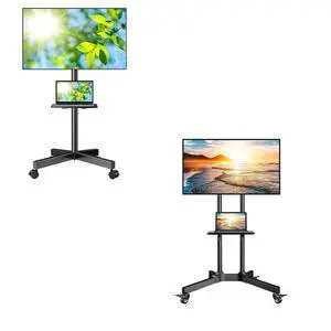 Rolling TV Stand for 32-85 Inch TVs Holds up to 132 Lbs Rolling TV Stand for 32-85 Inch TVs Holds up to 132 Lbs
