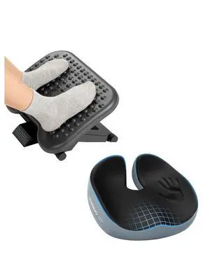 Adjustable Desk Footrest, Seat Cushion for Office Chair Adjustable Desk Footrest, Seat Cushion for Office Chair