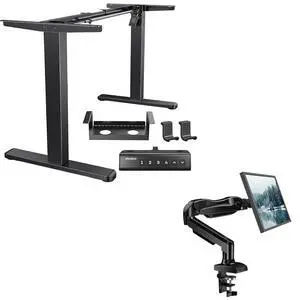 Standing Desk Frame with 220lbs Powerful Brushless Motor, Single Monitor Mount, 13 to 32 Inch Monitor Arm Standing Desk Frame with 220lbs Powerful Brushless Motor, Single Monitor Mount, 13 to 32 Inch Monitor Arm