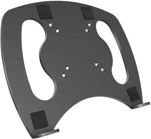 Laptop Tray Steel Notebook Holder for Monitor VESA Mount Stand Fits VESA 100x100 mm Mounting Holes with M4 Screws, 22lbs Capacity with Vented Cooling Platform Laptop Tray Steel Notebook Holder for Monitor VESA Mount Stand Fits VESA 100x100 mm Mounting Holes with M4 Screws, 22lbs Capacity with Vented Cooling Platform