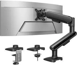 Ultrawide Monitor Arm for 13 40" Screens, Single Monitor Mount Holds up to 26.4lbs, Adjustable Monitor Stand with C-Clamp & Grommet Base, VESA Mount 75x75mm/100x100mm Ultrawide Monitor Arm for 13 40" Screens, Single Monitor Mount Holds up to 26.4lbs, Adjustable Monitor Stand with C-Clamp & Grommet Base, VESA Mount 75x75mm/100x100mm