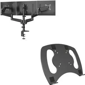 Triple Monitor Mount&Laptop Tray Triple Monitor Mount&Laptop Tray