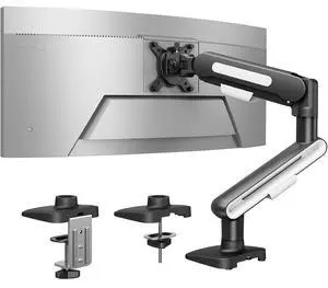 Ultrawide Monitor Arm for 13 40" Screens, Single Monitor Mount Holds up to 26.4lbs, Adjustable Monitor Stand with C-Clamp & Grommet Base, VESA Mount 75x75mm/100x100mm Ultrawide Monitor Arm for 13 40" Screens, Single Monitor Mount Holds up to 26.4lbs, Adjustable Monitor Stand with C-Clamp & Grommet Base, VESA Mount 75x75mm/100x100mm