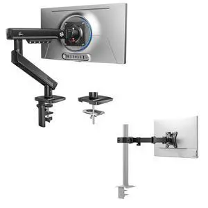 FlowLift Pro Monitor Arm and HUANUO Universal Full Motion Pole Mount Monitor Arm FlowLift Pro Monitor Arm and HUANUO Universal Full Motion Pole Mount Monitor Arm
