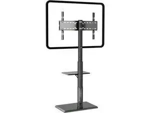 Universal Floor TV Stand, TV Floor Mount Stand with Power Outlet & Removable Shelf for 32-75 inch TV up to 110 lbs, Swivel and Height Adjustable Tall TV Stand for Bedroom(TCP01-2-M-A01) Universal Floor TV Stand, TV Floor Mount Stand with Power Outlet & Removable Shelf for 32-75 inch TV up to 110 lbs, Swivel and Height Adjustable Tall TV Stand for Bedroom(TCP01-2-M-A01)