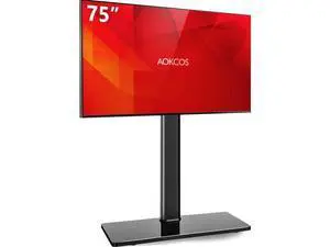 Swivel TV Floor Stand for 43-75 Inches TVs, 10 Level Height Adjustable Corner Extra Tall TV Stand Mount for Living Room/Bedroom, Holds up to 110 lbs,MAX VESA 600x400mm,Black Swivel TV Floor Stand for 43-75 Inches TVs, 10 Level Height Adjustable Corner Extra Tall TV Stand Mount for Living Room/Bedroom, Holds up to 110 lbs,MAX VESA 600x400mm,Black