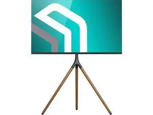 ONKRON Easel TV Stand for 32-65 Inch Screen up to 77 lbs, Height Adjustable TV Tripod Stand with 360° Swivel, Corner TV Floor Mount max VESA 400x400, Modern Floor TV Stand, Beech Wood Legs Black ONKRON Easel TV Stand for 32-65 Inch Screen up to 77 lbs, Height Adjustable TV Tripod Stand with 360° Swivel, Corner TV Floor Mount max VESA 400x400, Modern Floor TV Stand, Beech Wood Legs Black