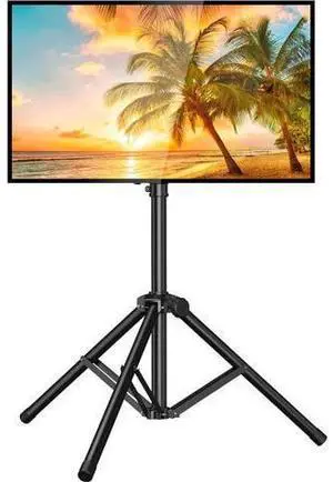 PERLESMITH TV Tripod Stand with ±20° Tilt and 360° Swivel,Portable TV Stand for 37-85 Inch LED LCD OLED Flat Screen TVs,Height Adjustable Outdoor TV Stand with VESA 600x400mm up to 110 lbs PSTM2 PERLESMITH TV Tripod Stand with ±20° Tilt and 360° Swivel,Portable TV Stand for 37-85 Inch LED LCD OLED Flat Screen TVs,Height Adjustable Outdoor TV Stand with VESA 600x400mm up to 110 lbs PSTM2