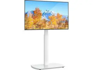 YOMT Universal TV Floor Stand with Mount for 27-70 Inch LCD LED OLED TVs, Swivel Height Adjustable Tall TV Stand, Space Saving Design for Corner Bedroom Living Room, White YOMT Universal TV Floor Stand with Mount for 27-70 Inch LCD LED OLED TVs, Swivel Height Adjustable Tall TV Stand, Space Saving Design for Corner Bedroom Living Room, White