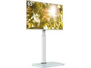 Swivel TV Floor Stand for 32-65 Inches TVs, 8 Level Height Adjustable Corner Small TV Stand Mount for Living Room/Bedroom, Holds up to 88 lbs,MAX VESA 400x400mm,White Swivel TV Floor Stand for 32-65 Inches TVs, 8 Level Height Adjustable Corner Small TV Stand Mount for Living Room/Bedroom, Holds up to 88 lbs,MAX VESA 400x400mm,White