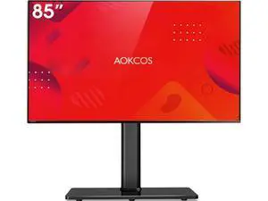Universal Swivel TV Stand Table Top Mount Stand for 43 to 85 inch TVs, 8 Level Height Adjustable with Tilting, Heavy Duty Tempered Glass Base, Holds up 110lbs, MAX VESA 400x600mm, Black Universal Swivel TV Stand Table Top Mount Stand for 43 to 85 inch TVs, 8 Level Height Adjustable with Tilting, Heavy Duty Tempered Glass Base, Holds up 110lbs, MAX VESA 400x600mm, Black