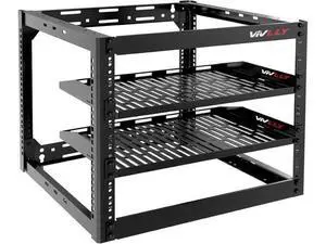 10U Server Rack Heavy Duty Open Frame Network Rack Mount 19 Inch - Wall Mount or Floor Standing IT Equipment Cabinet - 400lbs Capacity Networking Data Center Rack with 2 Vented Shelves - Vivlly 10U Server Rack Heavy Duty Open Frame Network Rack Mount 19 Inch - Wall Mount or Floor Standing IT Equipment Cabinet - 400lbs Capacity Networking Data Center Rack with 2 Vented Shelves - Vivlly