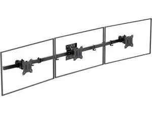 WALI Triple Monitor Wall Mount for 17 to 32 Inch, Computer Monitor Arm for 3 Screens, Swivel Tilt Wall Mount with Mounting Holes 75x75/100x100mm, Per Arm Holds Up to 15.4lbs (013ARM), Black WALI Triple Monitor Wall Mount for 17 to 32 Inch, Computer Monitor Arm for 3 Screens, Swivel Tilt Wall Mount with Mounting Holes 75x75/100x100mm, Per Arm Holds Up to 15.4lbs (013ARM), Black