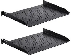 RackPath 1U Cantilever Universal Rack Shelf - 14in Deep Rackmount Shelf for 19 AV/Network Equipment Racks 55lbs Capacity - 2Pack RackPath 1U Cantilever Universal Rack Shelf - 14in Deep Rackmount Shelf for 19 AV/Network Equipment Racks 55lbs Capacity - 2Pack