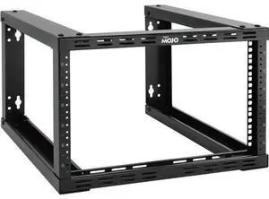 Tecmojo 6U Fixed Wall Mount Network Rack 15.8inch Depth Open Frame for Server Data/AV/IT/Communication/Computer Equipment/Patch Panel Heavy Duty Tecmojo 6U Fixed Wall Mount Network Rack 15.8inch Depth Open Frame for Server Data/AV/IT/Communication/Computer Equipment/Patch Panel Heavy Duty