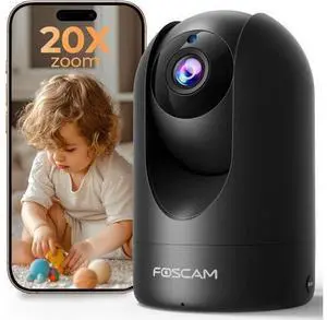 FOSCAM Home Security Camera R4S 4MP WiFi IP Camera,Wireless Baby Monitor with AI Human Detection Sound Detection 33ft Night Vision 2 Way Audio Camera Compatible with Alexa Black FOSCAM Home Security Camera R4S 4MP WiFi IP Camera,Wireless Baby Monitor with AI Human Detection Sound Detection 33ft Night Vision 2 Way Audio Camera Compatible with Alexa Black