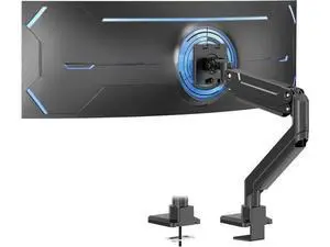 PUTORSEN 17-49 Inch Ultrawide Monitor Arm, up to 20KG, Heavy Duty Monitor Arm, Premium Aluminium Monitor Mount for Flat/Curved Monitor with VESA 75 * 75/100 * 100 mm, Gas Spring Monitor Desk Mount PUTORSEN 17-49 Inch Ultrawide Monitor Arm, up to 20KG, Heavy Duty Monitor Arm, Premium Aluminium Monitor Mount for Flat/Curved Monitor with VESA 75 * 75/100 * 100 mm, Gas Spring Monitor Desk Mount