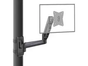 CondoMounts CLMMMAB2022 Full Motion Pillar Monitor Mount | WorkBench Monitor Mount | Pallet Rack | NO Drill | GAS Spring Arm with VESA Plate | Pillar Mount | Holds 18lbs | Up to 32-in. Monitor | Black CondoMounts CLMMMAB2022 Full Motion Pillar Monitor Mount | WorkBench Monitor Mount | Pallet Rack | NO Drill | GAS Spring Arm with VESA Plate | Pillar Mount | Holds 18lbs | Up to 32-in. Monitor | Black