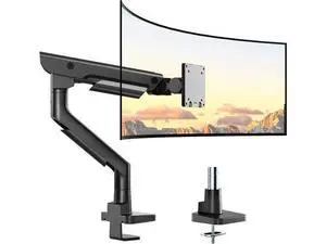 monTEK Sleek Aluminum Monitor Arm for 1757 Ultrawide Screens up to 59.4 lbs, Heavy Duty Single Monitor Arm Desk Mount, Pneumatic Lift, Quick-Release Plate, Clamp/Grommet, Max VESA 100x100 monTEK Sleek Aluminum Monitor Arm for 1757 Ultrawide Screens up to 59.4 lbs, Heavy Duty Single Monitor Arm Desk Mount, Pneumatic Lift, Quick-Release Plate, Clamp/Grommet, Max VESA 100x100