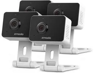Zmodo Mini Pro, 1080P Plug-in WiFi Security Camera, Indoor Smart Camera with AI Motion Detection, Pet Nanny Cam, Night Vision, 2-Way Audio, Phone App, Works with Alexa & Google Assistant. 4 Pack Zmodo Mini Pro, 1080P Plug-in WiFi Security Camera, Indoor Smart Camera with AI Motion Detection, Pet Nanny Cam, Night Vision, 2-Way Audio, Phone App, Works with Alexa & Google Assistant. 4 Pack