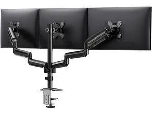 ErGear Triple Monitor Mount for 13-27 inch Screens, Premium Aluminum Triple Monitors Stand up to 17.6 lbs, Sturdy 3 Monitor Desk Mount with Swivel, Tilt, Rotation, Max VESA 100x100mm ErGear Triple Monitor Mount for 13-27 inch Screens, Premium Aluminum Triple Monitors Stand up to 17.6 lbs, Sturdy 3 Monitor Desk Mount with Swivel, Tilt, Rotation, Max VESA 100x100mm